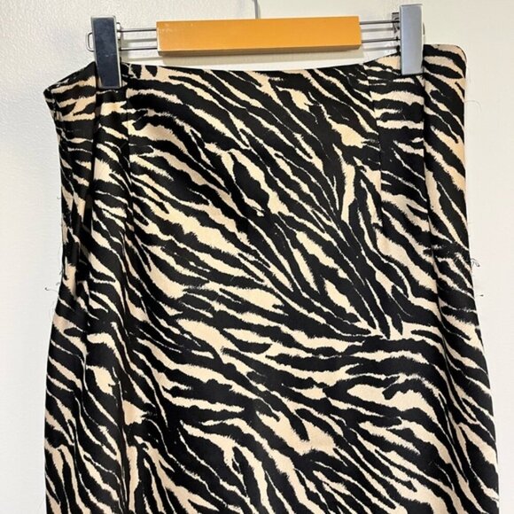 H&M Divided Zebra Print Midi Skirt - Women’s Size 12 - Picture 9 of 10